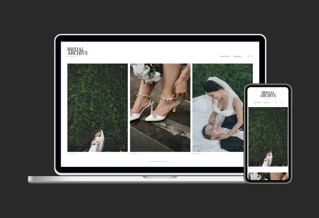 Diseño web responsive para fotógrafo realizado con HTML y CSS por CC Designs
